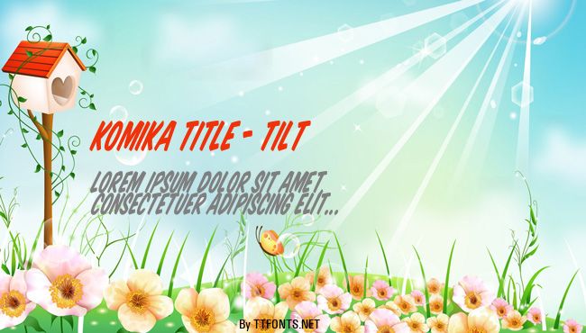 Komika Title - Tilt example